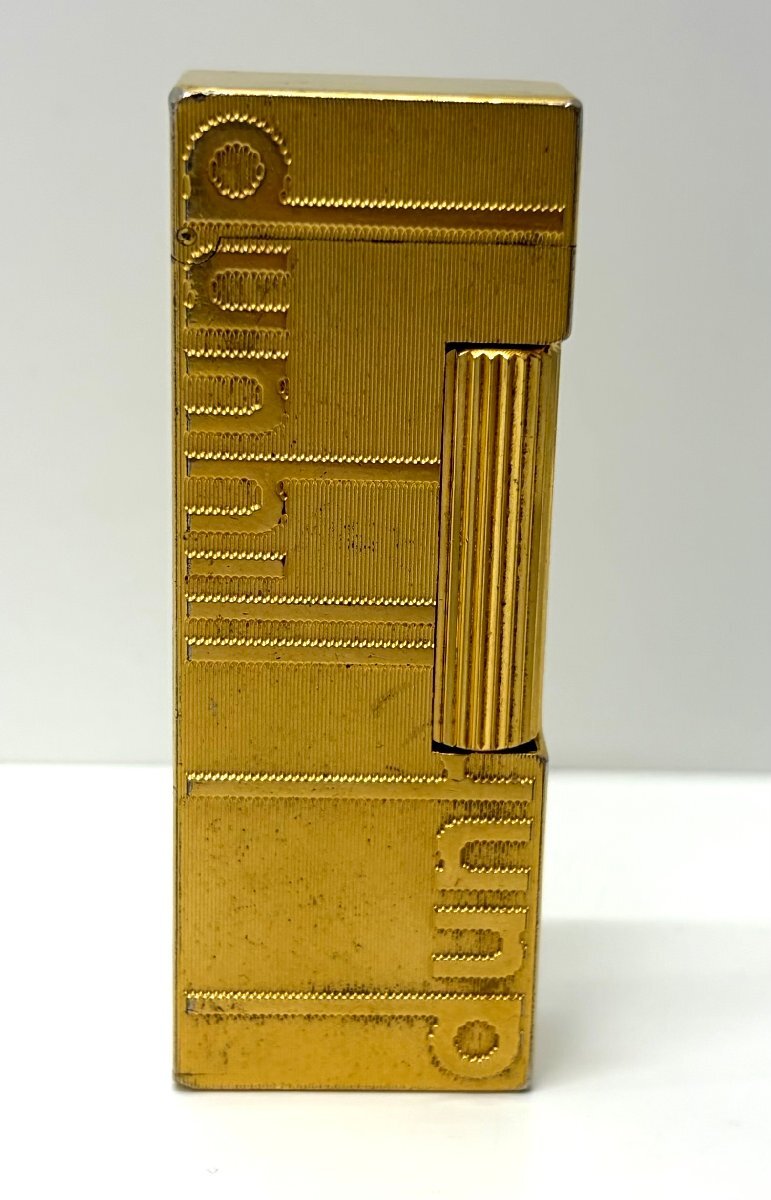 ★dunhill ダンヒル ガスライター 喫煙具 喫煙グッズ ゴールドカラー アンティーク コレクション 火花 着火未確認 長期保管品拍卖