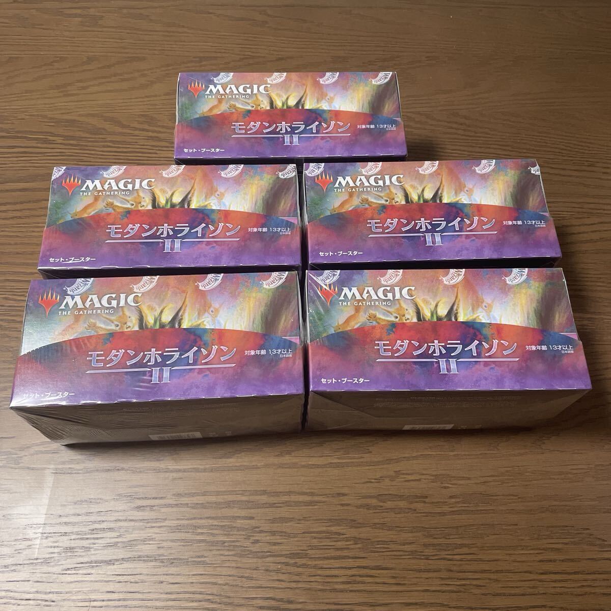 未開封品 モダンホライゾン2 セットブースターBOX(MH2)日本語版 5BOXセット マジック:ザギャザリング 特製スリーブ6個付き拍卖