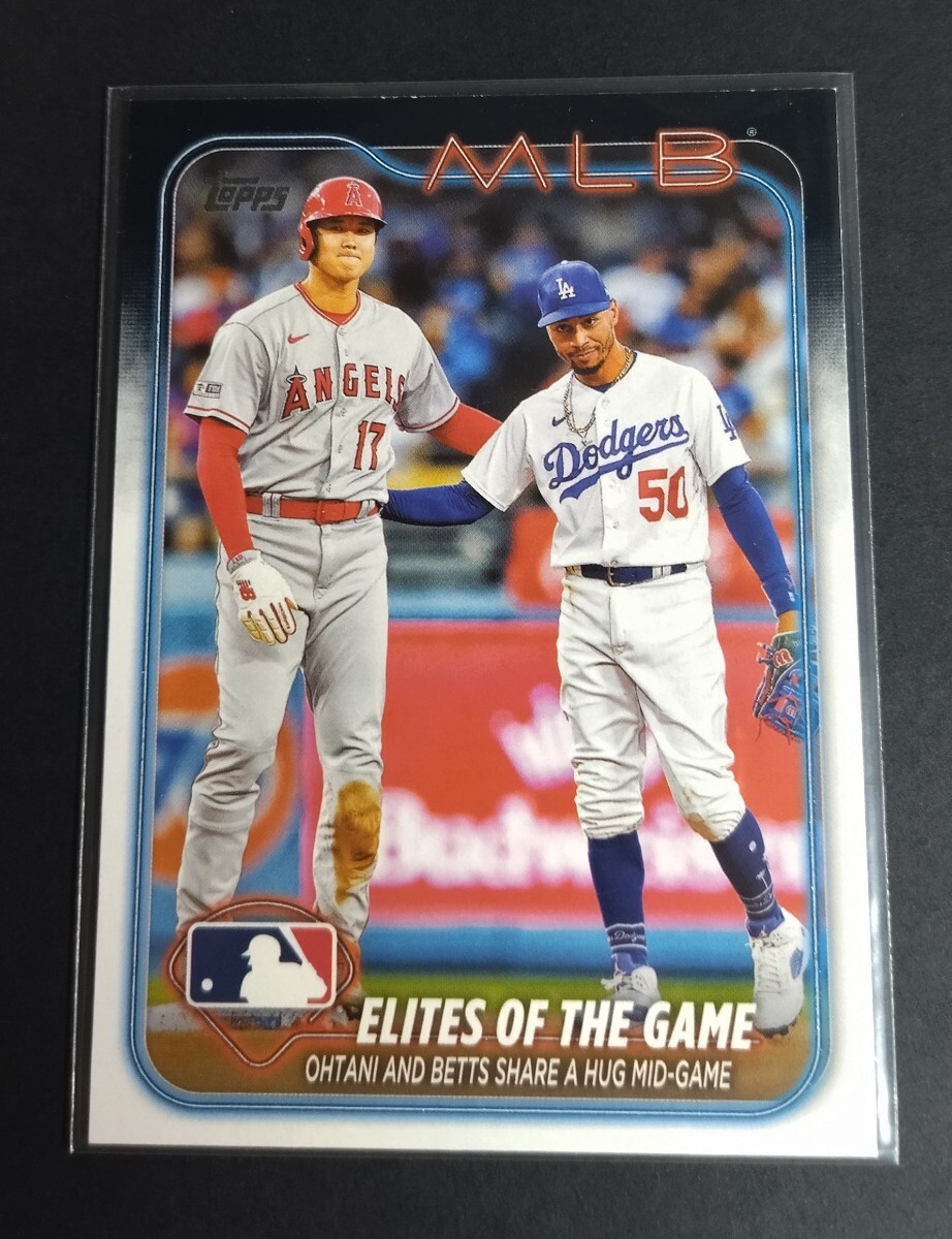 MLB 2024年topps series one 大谷翔平 ムーキー・ベッツ(エンゼルス ドジャース)ELITES OF THE GAME No,138。Angels OHTANI ※初期傷あり拍卖