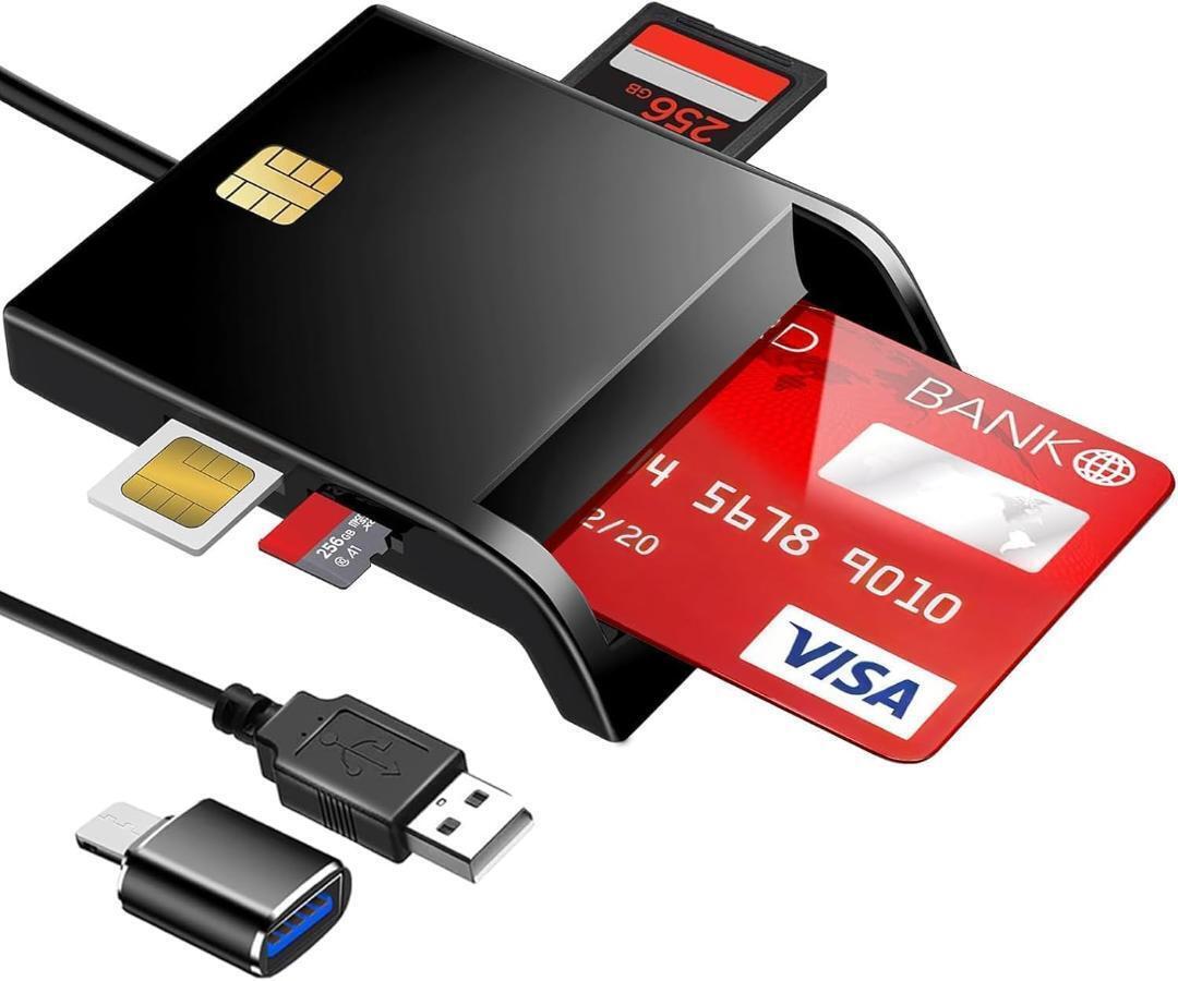 icカードリーダー マイナンバーカード対応 USB-A&Type-C 接触型拍卖