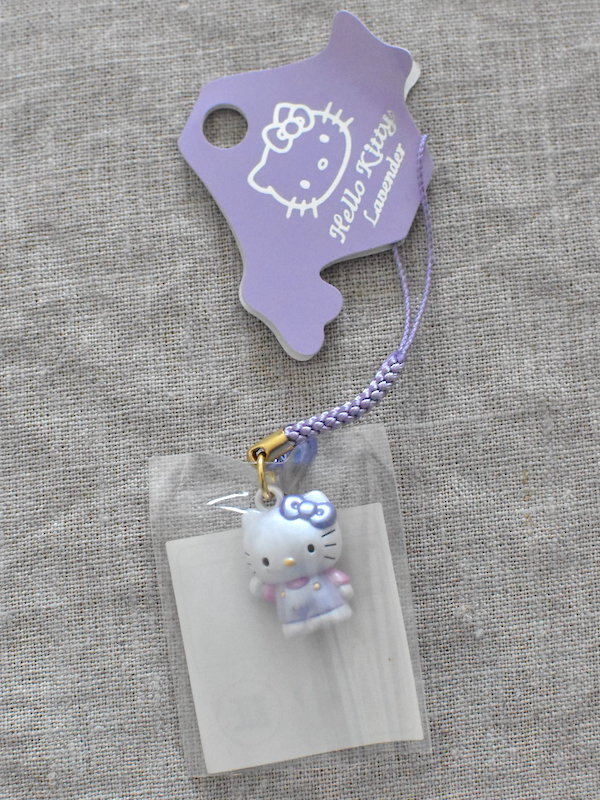 ハローキティ ご当地ストラップ 根付け 北海道限定 北海道ラベンダーC拍卖