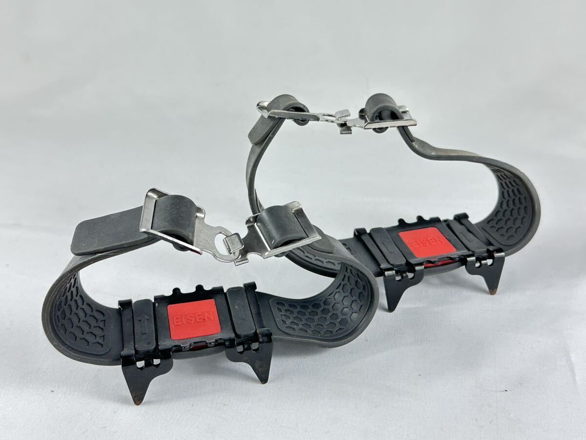 アイゼン スパイク 4本爪 アウトドア トレッキング スノースパイク 雪山 登山拍卖