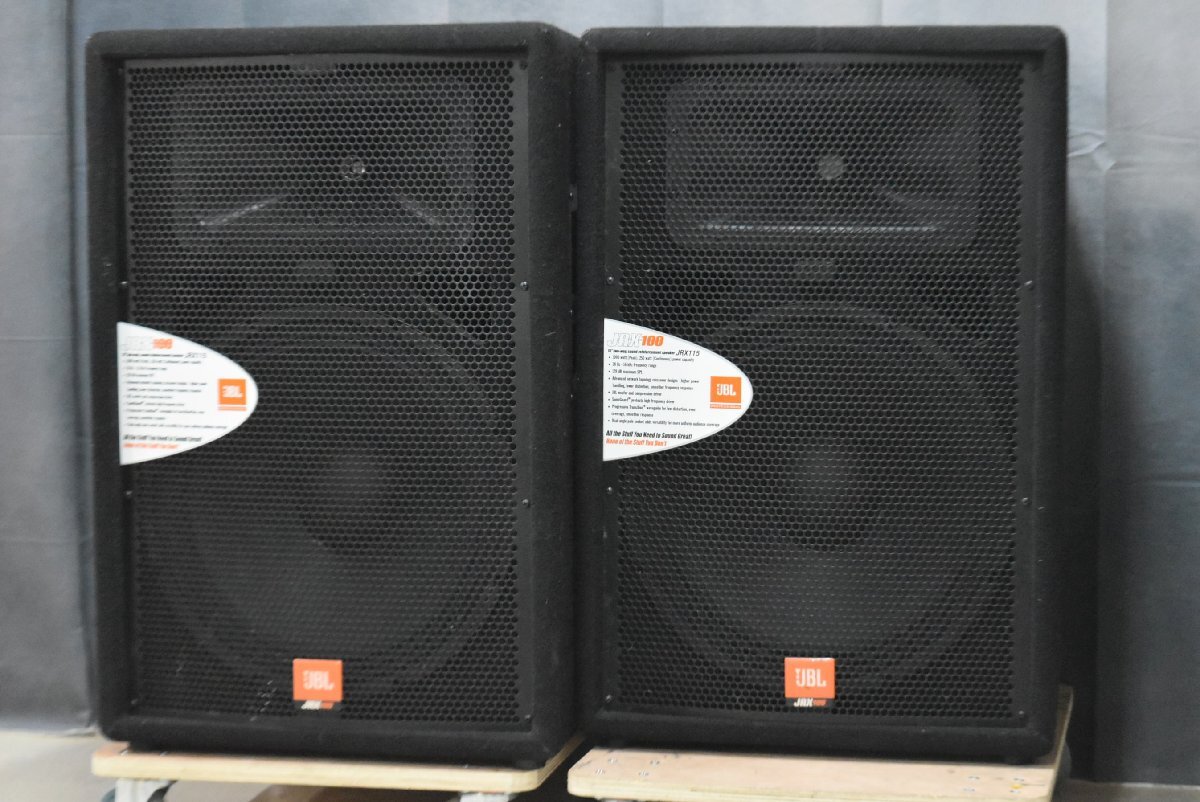 【C】JBL JRX115 スピーカーペア スタンド付 ジェイビーエル 3074909拍卖