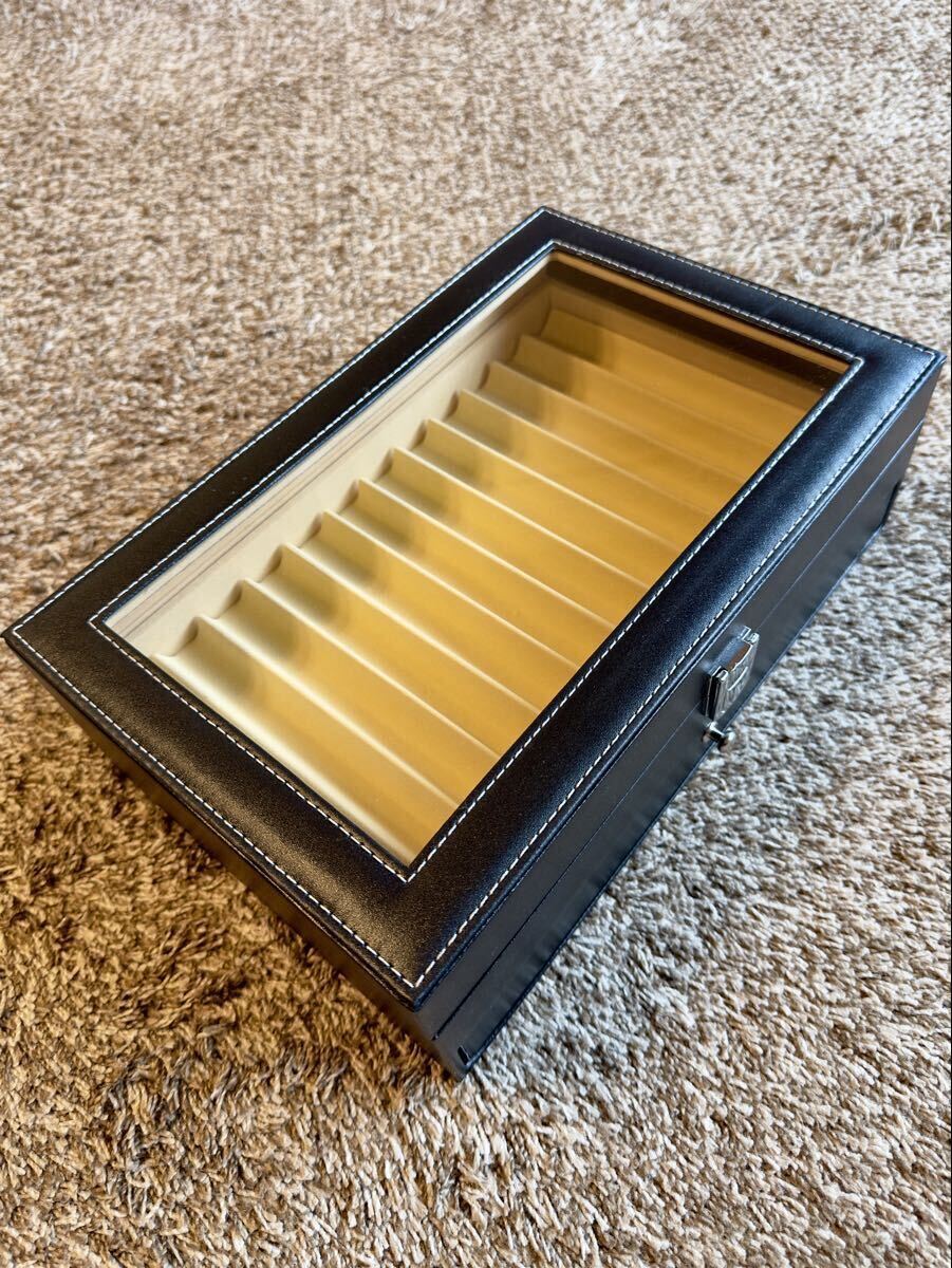 万年筆コレクションケース ディスプレイボックス ペンケース ペントレイ 引き出しケース 24本 2段式拍卖