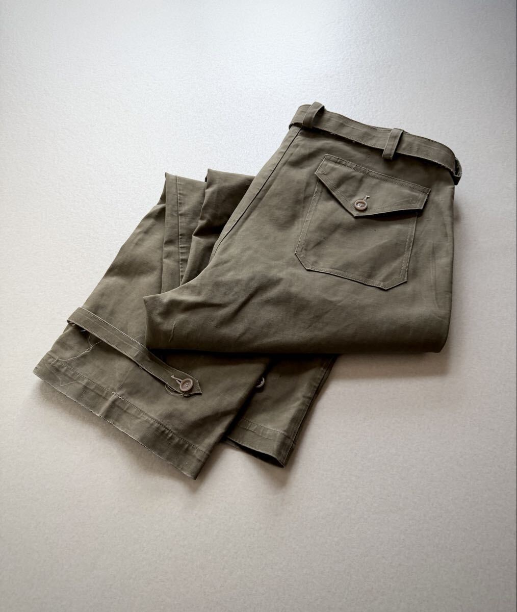50s〜 “ ITALIAN ARMY ” MOTORCYCLE PANTS OLD MILITARY VINTAGE イタリア軍 モーターサイクルパンツ オールド ミリタリー ビンテージ拍卖
