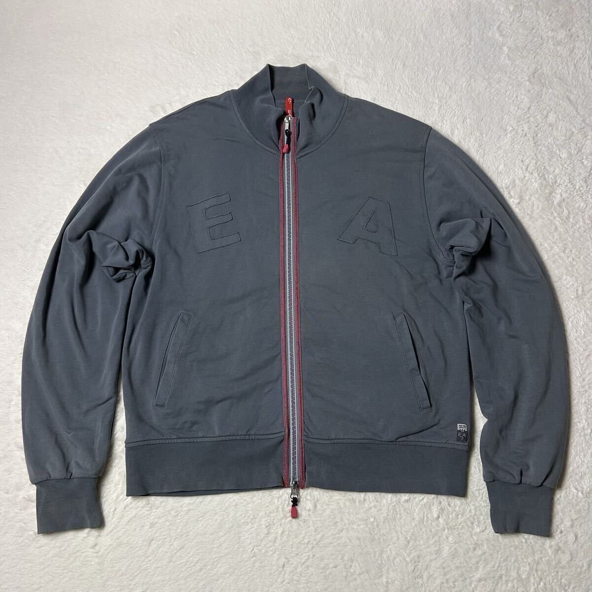 EMPORIOARMANI アルマーニ フルジップジャケット トラックジャケット ダブルジップ メンズ グレー サイズL 拍卖
