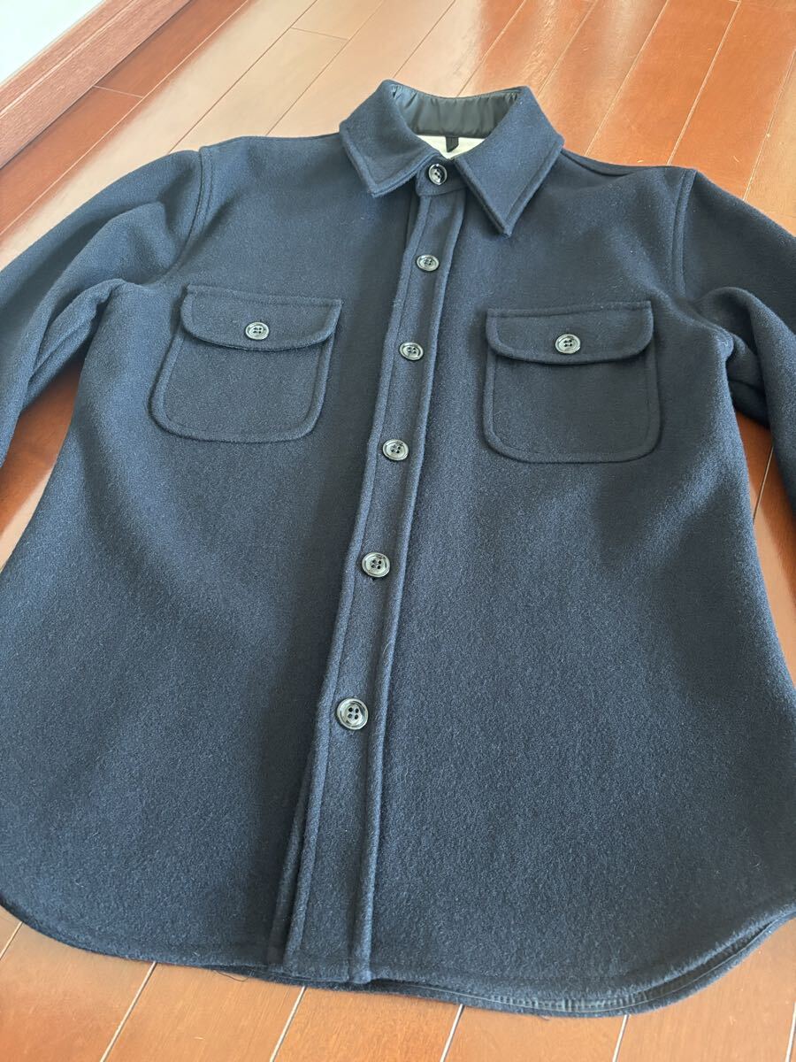 FIDELITY CPO ジャケット シャツ ネイビー ウール ジャケット L MADE IN USA 拍卖