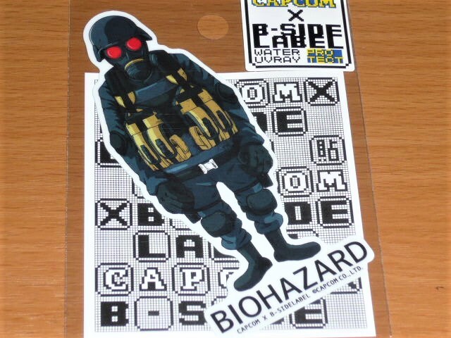 ◆バイオハザード ステッカー◆ハンク◆B-SIDE LABEL◆カプコン◆拍卖