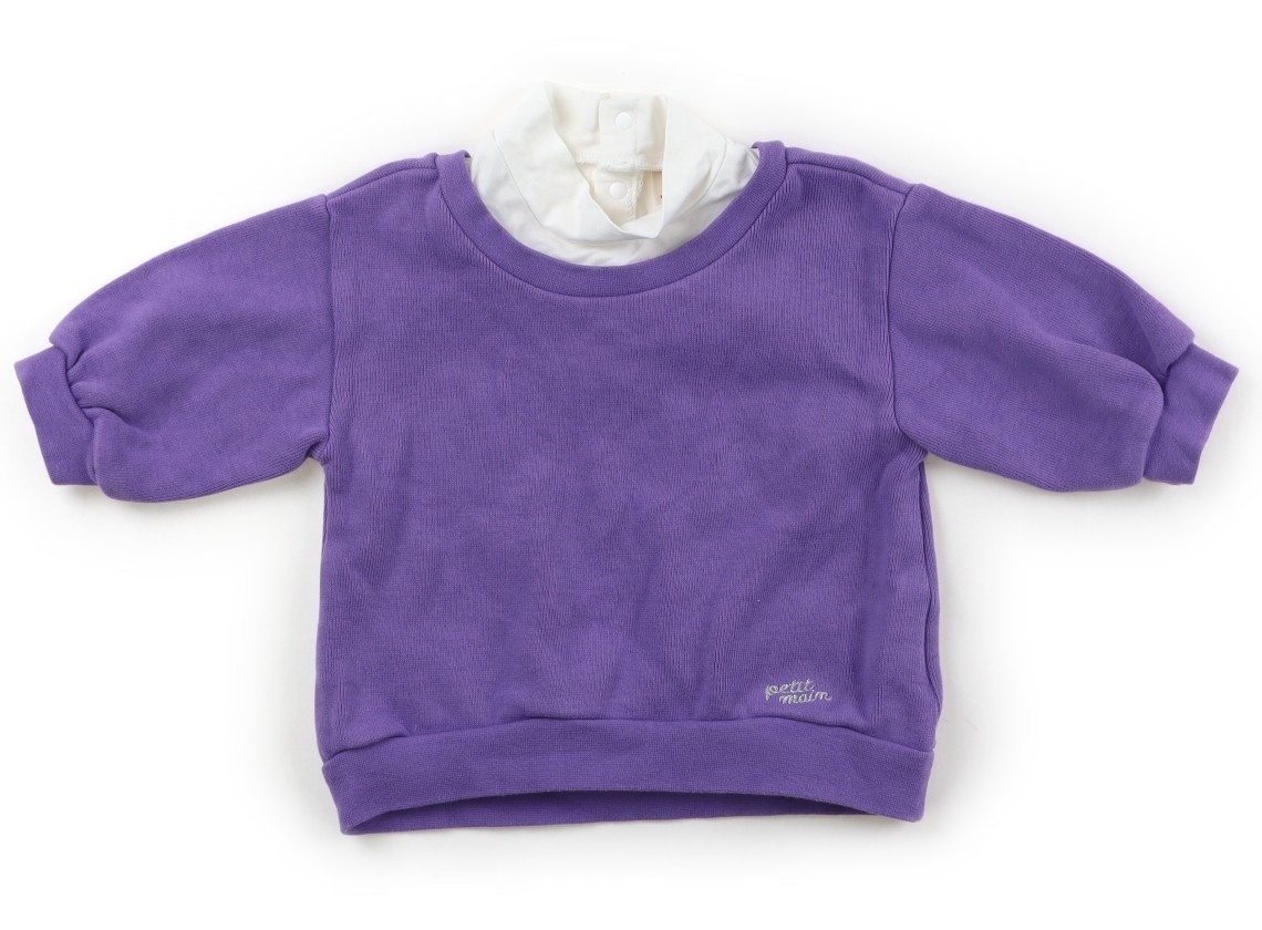 プティマイン petit main トレーナー・プルオーバー 80サイズ 女の子 子供服 ベビー服 キッズ拍卖