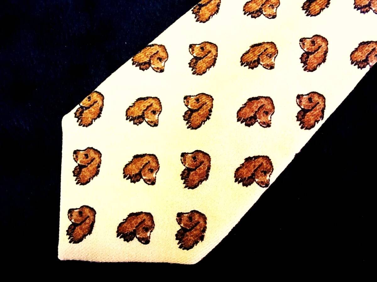 ★*:.*:【美品】WL1018☆【ウール100%】ポールスチュアート「犬」【Paul Stuart】ネクタイ拍卖