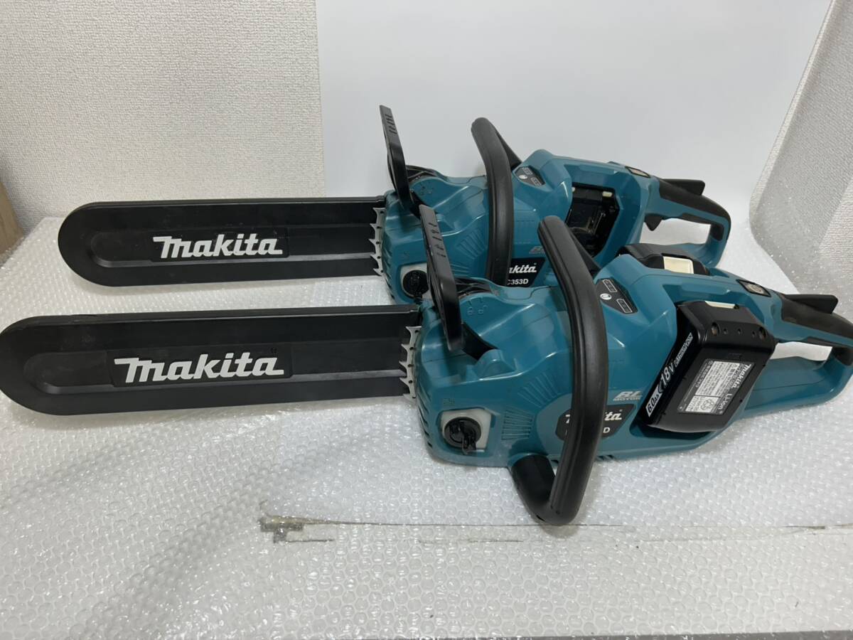 ★ジャンク品★ マキタ makita 36v 充電式チェーンソー MUC353D 2個セット拍卖