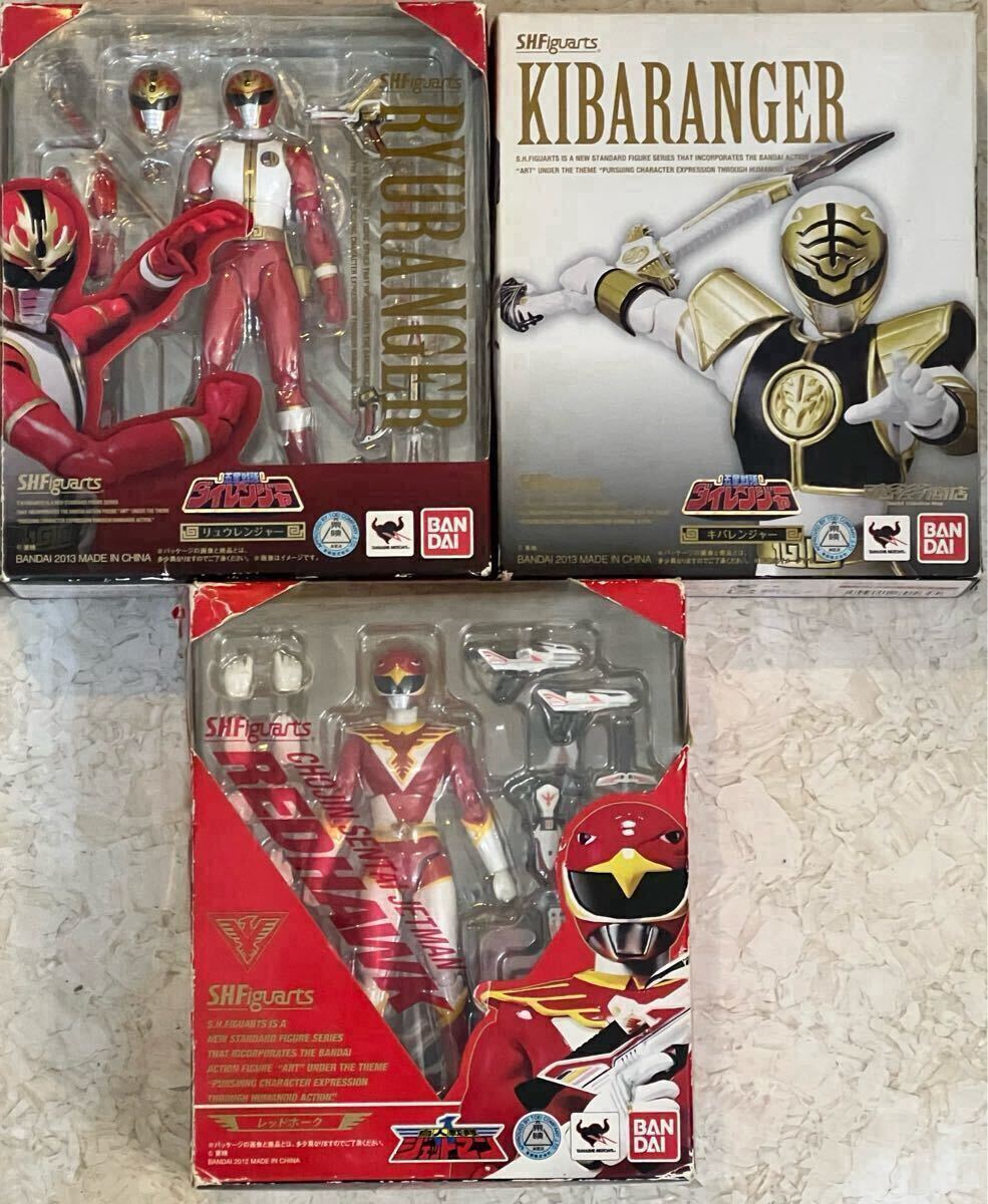S.H. Figuarts 五星戦隊ダイレンジャー リュウレンジャー キバレンジャー 鳥人戦隊ジェットマン レッドホーク 3点セット拍卖