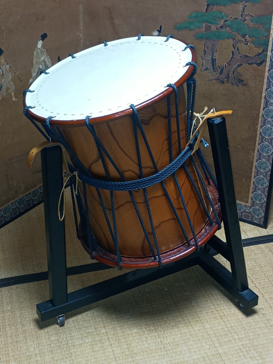 和太鼓 締太鼓 長胴太鼓 浅野太鼓 グッドデザイン賞☆美品拍卖