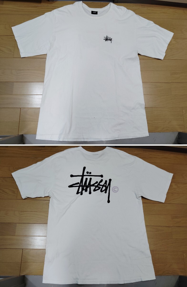 《stussyステューシー /ブランドロゴ両面プリントTシャツ”》◆XLサイズ拍卖