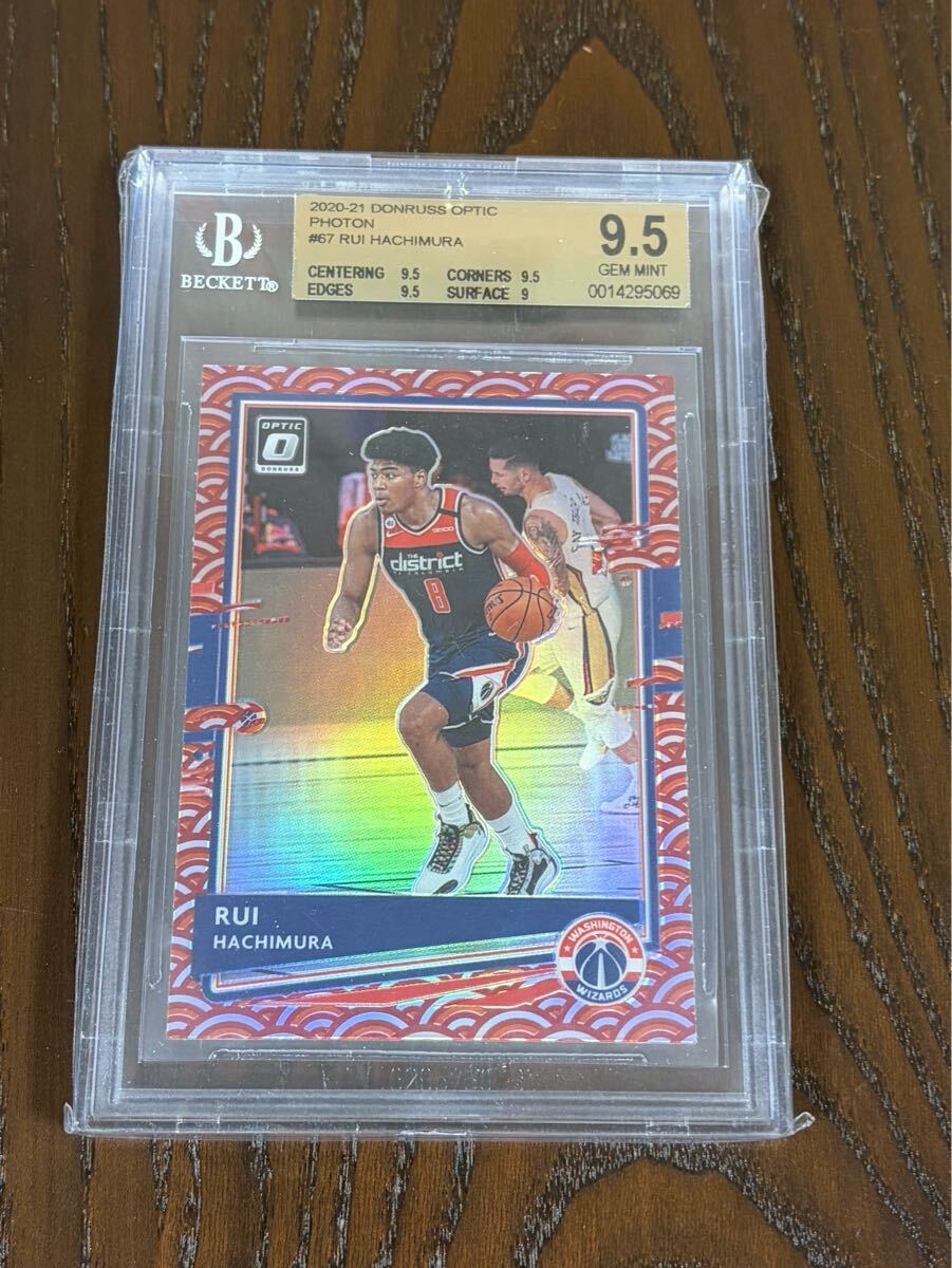鑑定済 BGS9.5 八村塁 Panin Donruss Optic Photon Rui Hachimura NBA Wizards Lakers #67拍卖