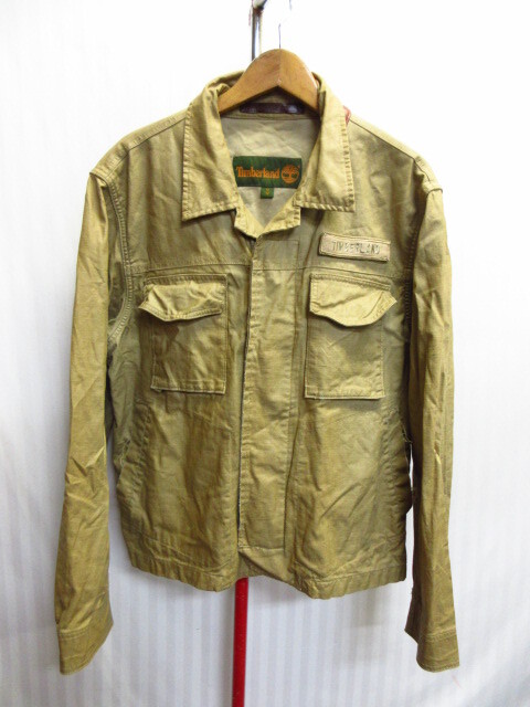 ティンバーランド リネンコットンジャケット メンズM ミリタリージャケット トラッカージャケット ブルゾン ジャンパー 10301拍卖