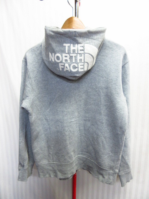 ノースフェイス ロゴフーディー メンズS グレー ロゴ刺繍フルジップパーカー スウェットパーカー アウトドアジャケット トレーナー11052拍卖