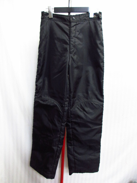 KUSHITANI クシタニ 中綿入りライディングパンツ メンズM 黒 保温防寒オーバーパンツ ライダースパンツ 秋冬バイクウエア 11061拍卖