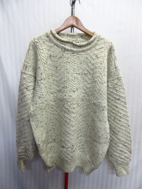 Nigel Cabourn ナイジェルケーボン 90sヴィンテージ セーター メンズ3 XL相当 ウールニットセーター ウールトレーナー 3Dニット 11074拍卖