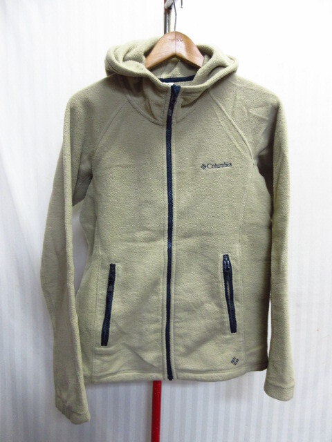 コロンビア フード付きフリースジャケット SIZE M アウトドアフーディージャケット ブルゾン 防寒保温ジャンパー トレッキング 11073拍卖