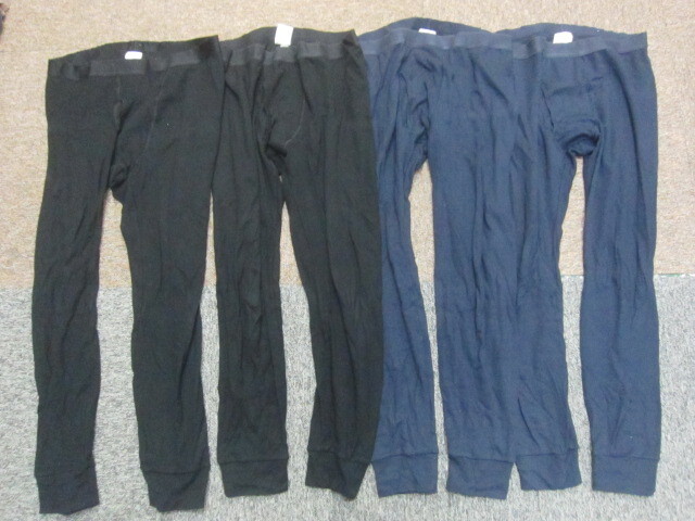 ユニクロ ULTRA WARM HEAT TECH インナーパンツ 4枚セット メンズXL LL 黒紺 スパッツ 秋冬タイツ ヒートテック 超極暖ウエア 11089拍卖