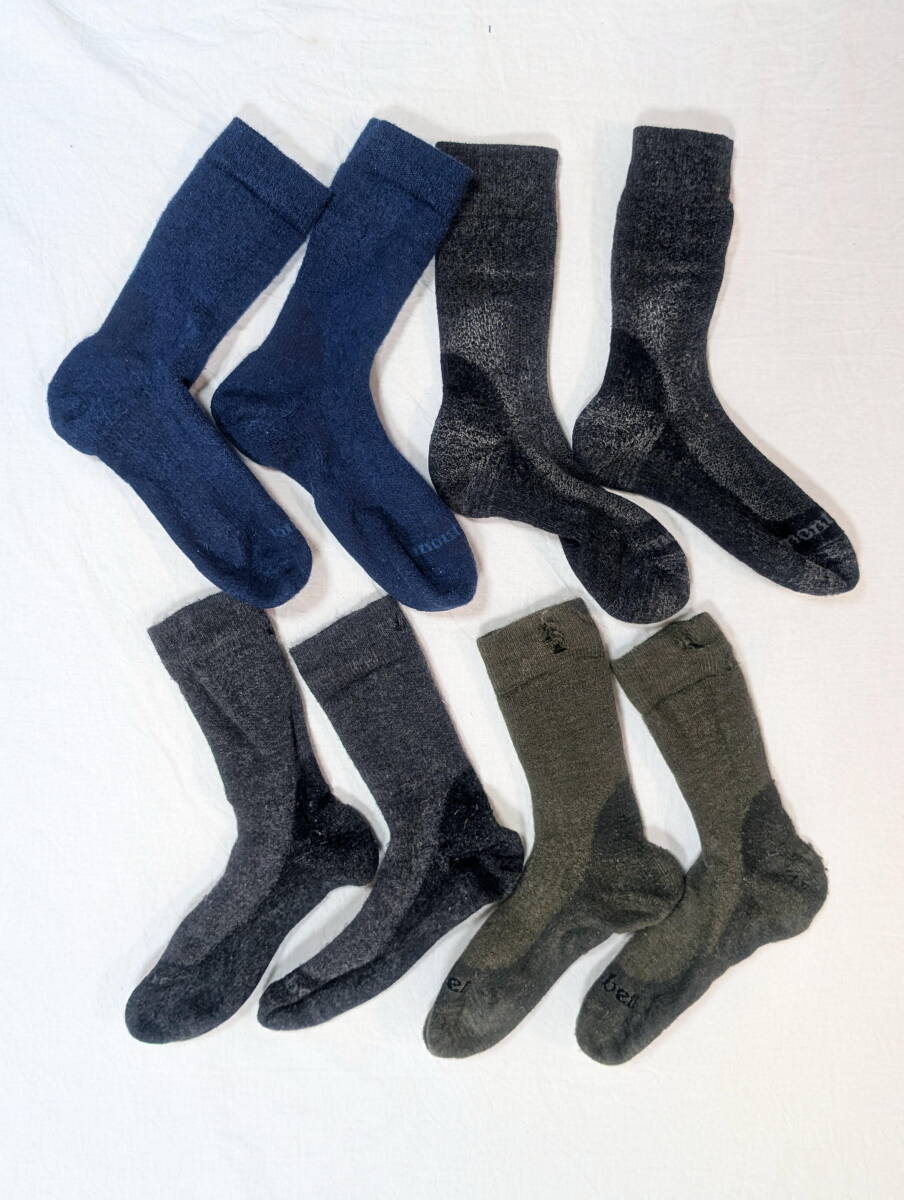mont-bell トレッキング・ソックス 4足(Men'sのM)拍卖