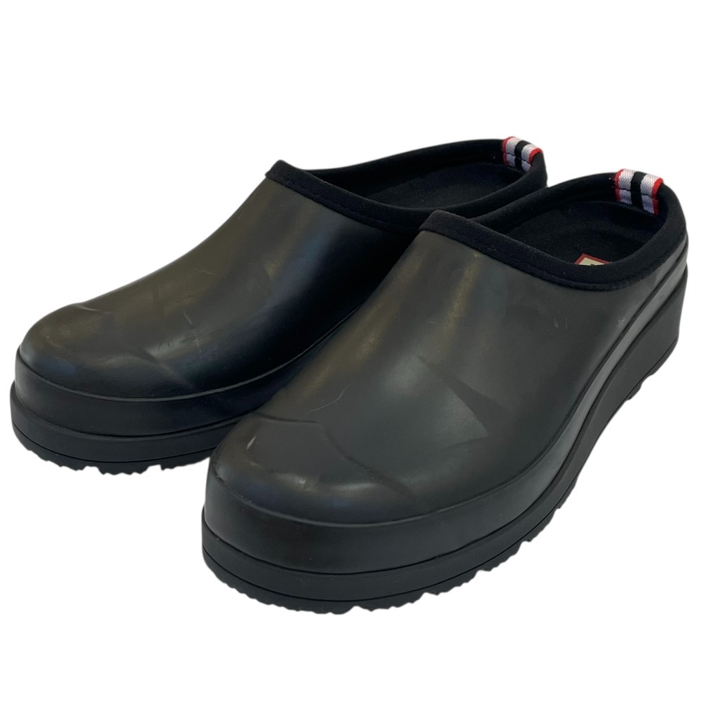 良品 HUNTER ハンター ORIGINAL PLAY CLOG クロッグ ラバー スリッポン サンダル WFF1002RMA UK4 23cm相当 ブラック拍卖