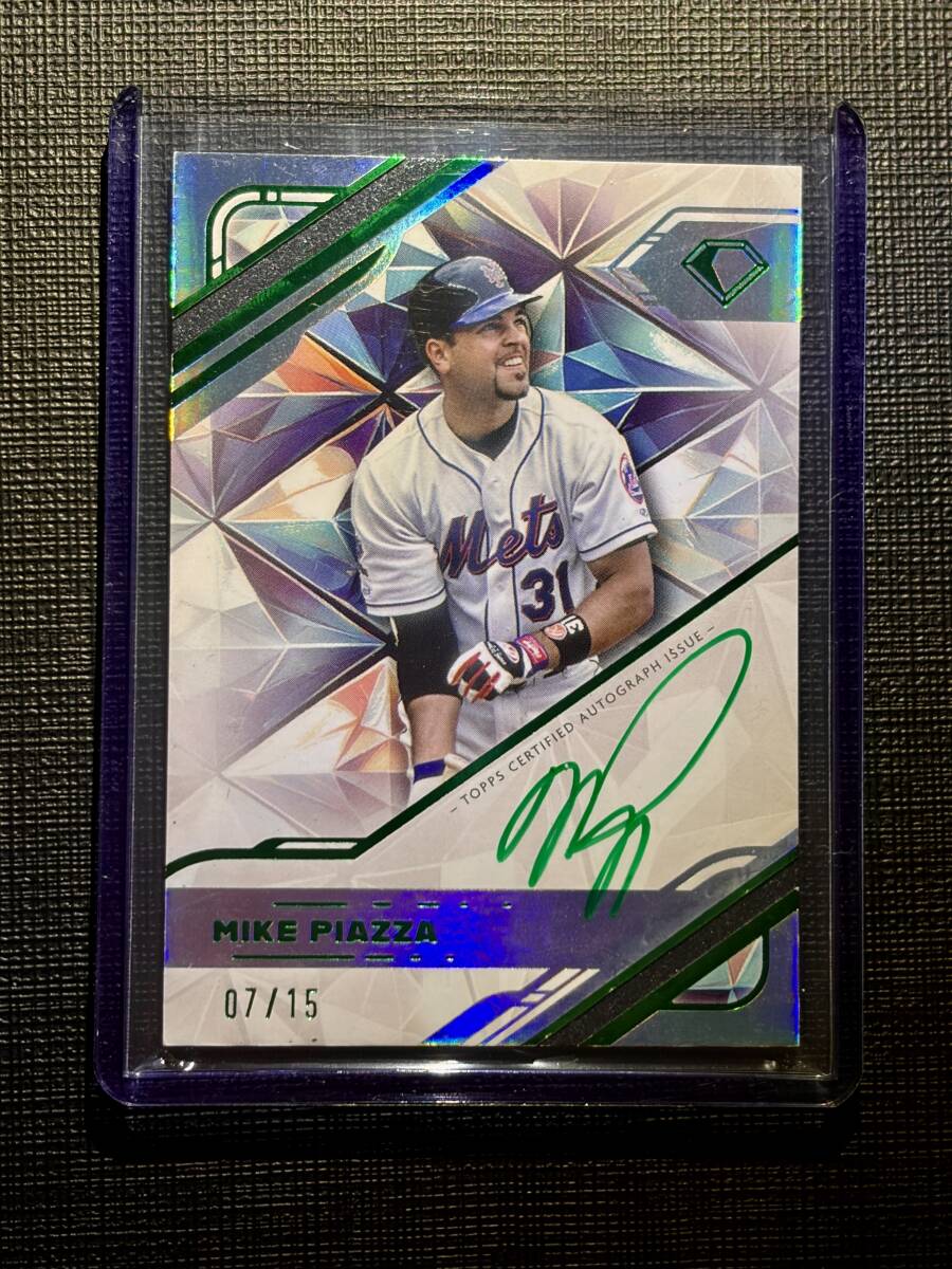 マイク・ピアッツァ 2025 Topps Diamond Icons Baseball 直筆サインカード auto Mike Piazza Autograph メッツ 15枚限定 /15拍卖