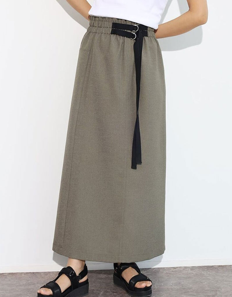 SCOT CLUB スコットクラブ テープベルト付きミリタリーライクスカート拍卖