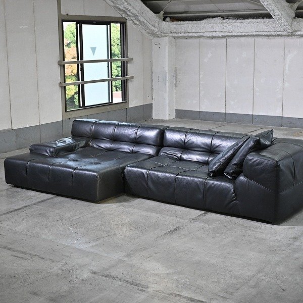 最高級 イタリア製 B&B Italia 482万「Tufty-Time」セパレートソファ 2点セット パトリシア・ウルキオラ 本革 タフティタイム_カッシーナ拍卖