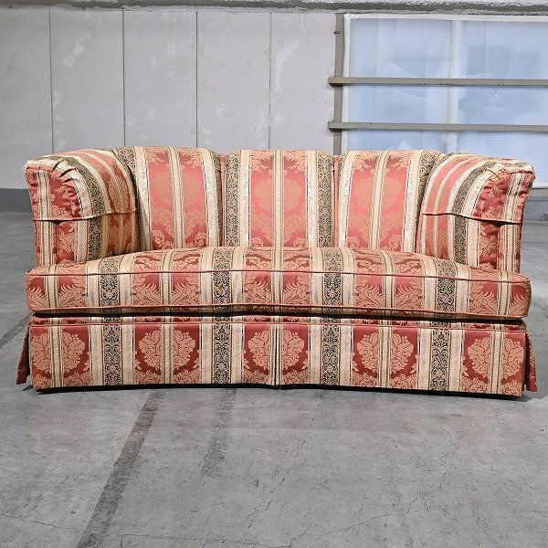 最高級 ドレクセルヘリテイジ 86万「アップホルスタリー」2人掛けソファ ラブ クラシカル アーム クラシカル UphoLstery DREXEL HERITAGE拍卖
