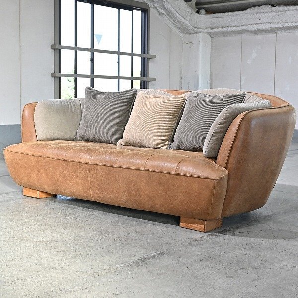 CRUSH GATE 23万「TABU OPIUM」2.5シーターソファ 2.5人掛け 2.5P リビング ロビー 店舗 クラッシュゲート コンフォーム オピアム 関家具拍卖