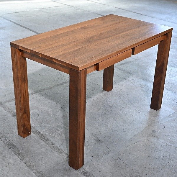 レグナテック 17万「リーヴス」デスク ウォールナット無垢材 北欧スタイル ナチュラル 引き出し ドロワー 机 作業 LEGNATEC_カリモク拍卖