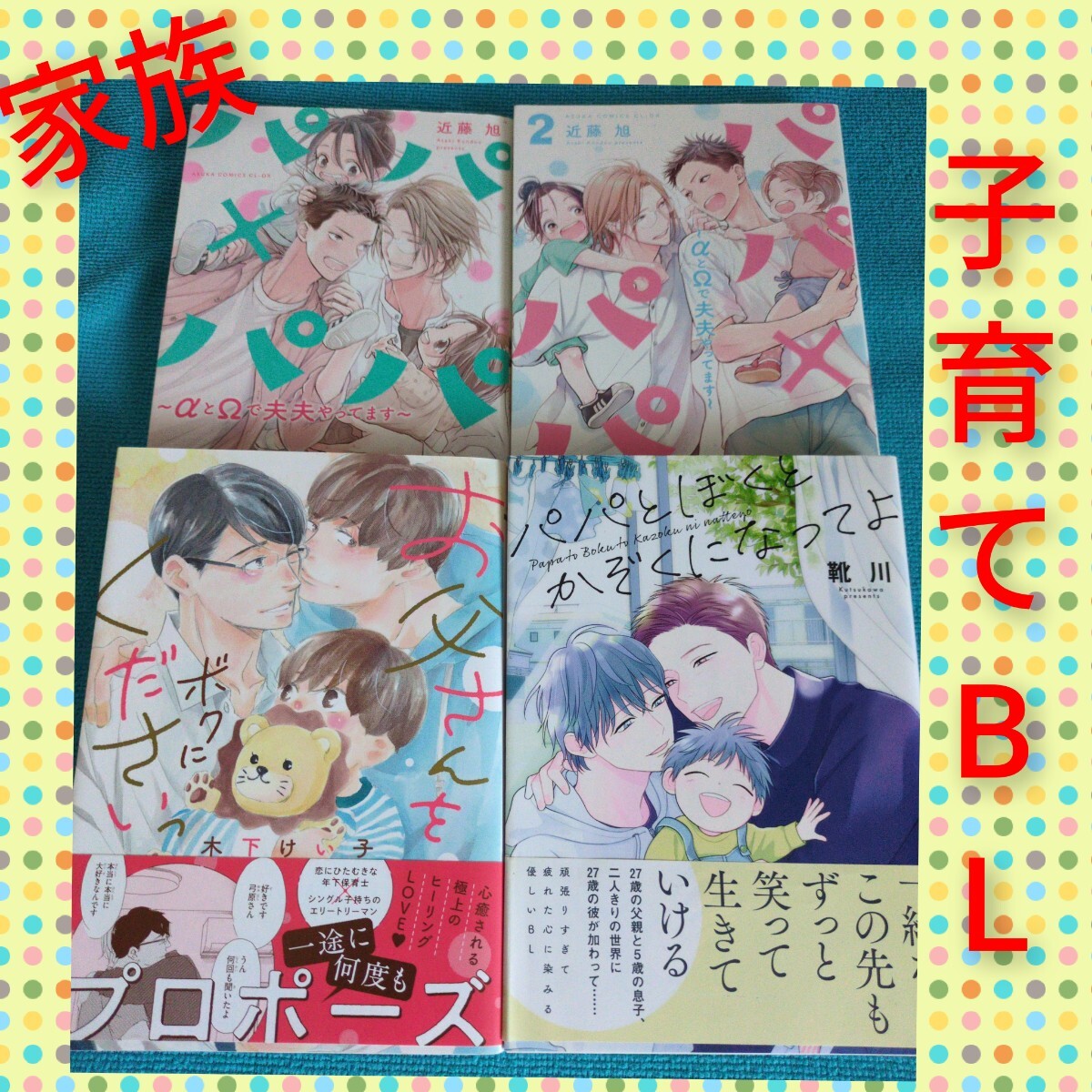 木下けい子 靴川 お父さんをボクにくださいっ パパとぼくと家族になってよ パパ×パパ 近藤旭拍卖