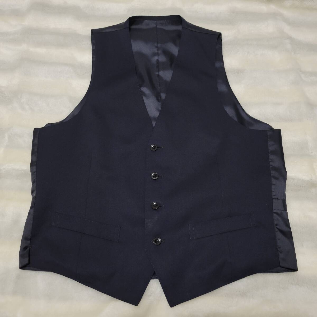 165cm スーツセレクト メンズベスト フォーマルベスト SUIT SELECT M拍卖