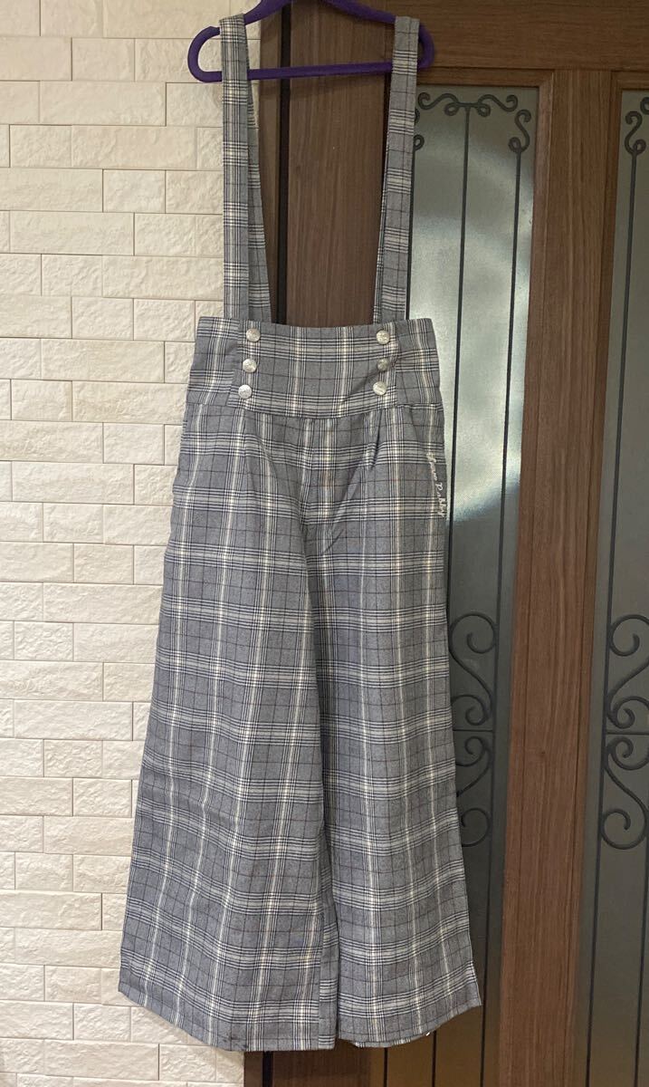 LOVE RABBY 子供服 J-M(160) ワイドパンツ チェック拍卖