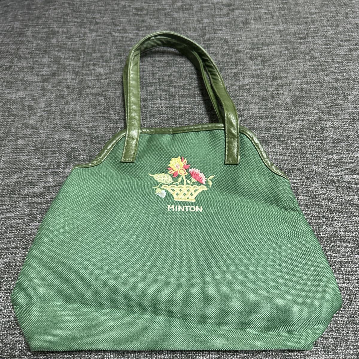 MINTON ミントン 花刺繍 ミニトートバッグ拍卖