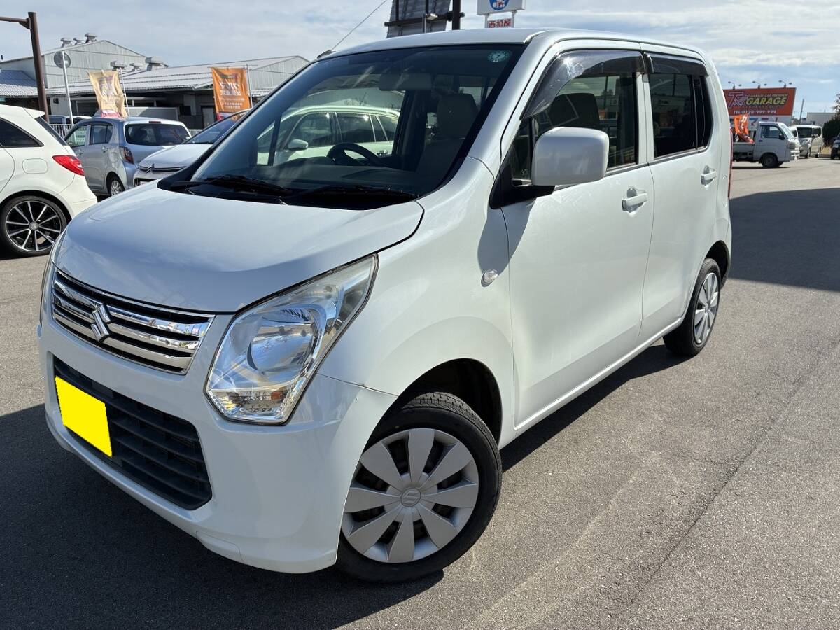 【新潟市発★5906★車検付!!】H25年式 スズキ ワゴンR グレード:FX 車検:R8年6月26日迄!! オートマチック車!! 格安★売切拍卖