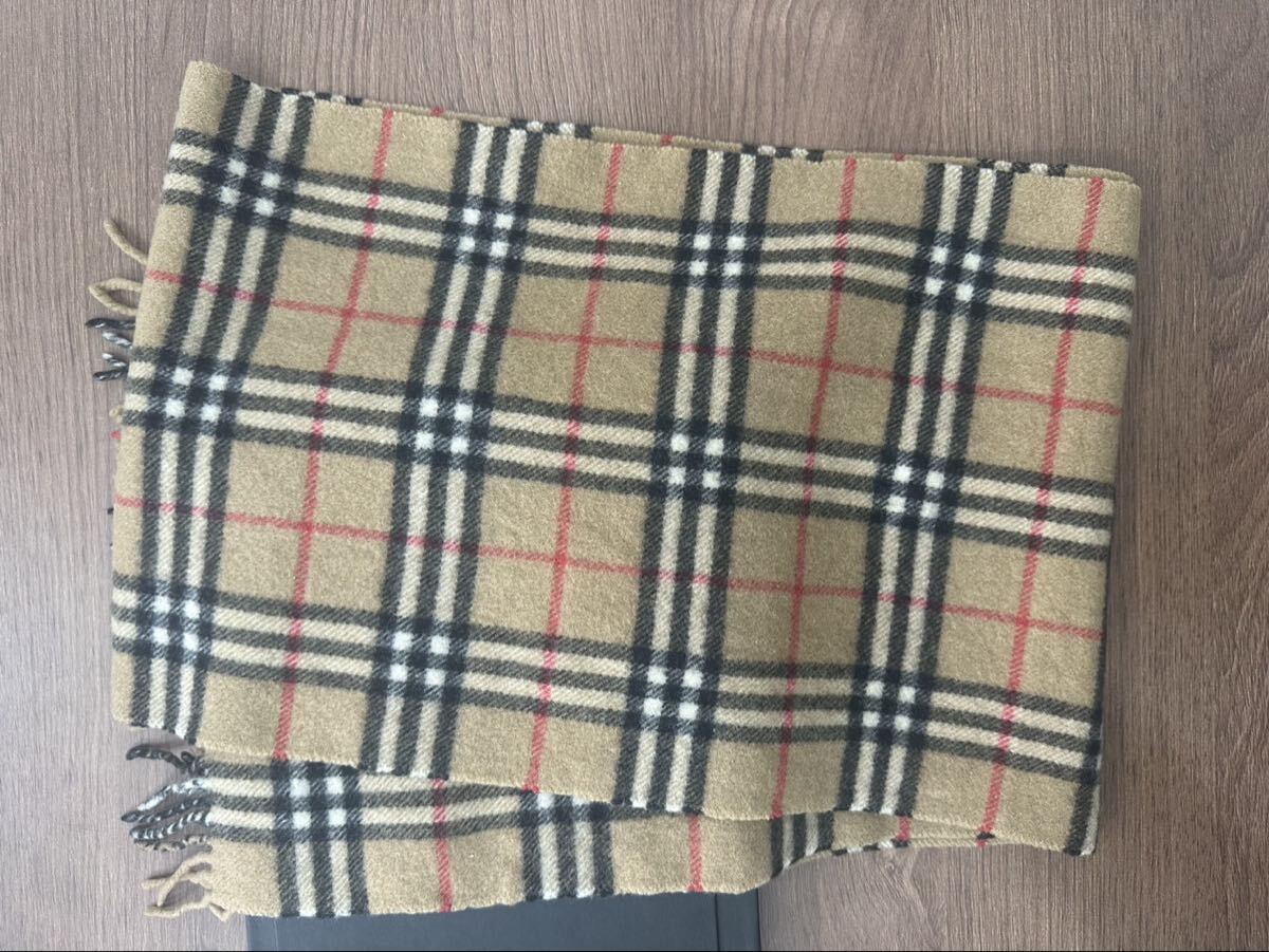 【美品】【真贋済み】【季節物】 マフラー ノバチェック バーバリー Burberrys BURBERRY チェック柄拍卖