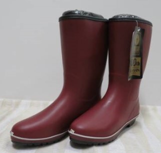 ビックイナバオススメ!! 弘進ゴム婦人長靴 創業80周年モデル80-0610【ワイン・25.0cm】定価3564円の品、990円拍卖