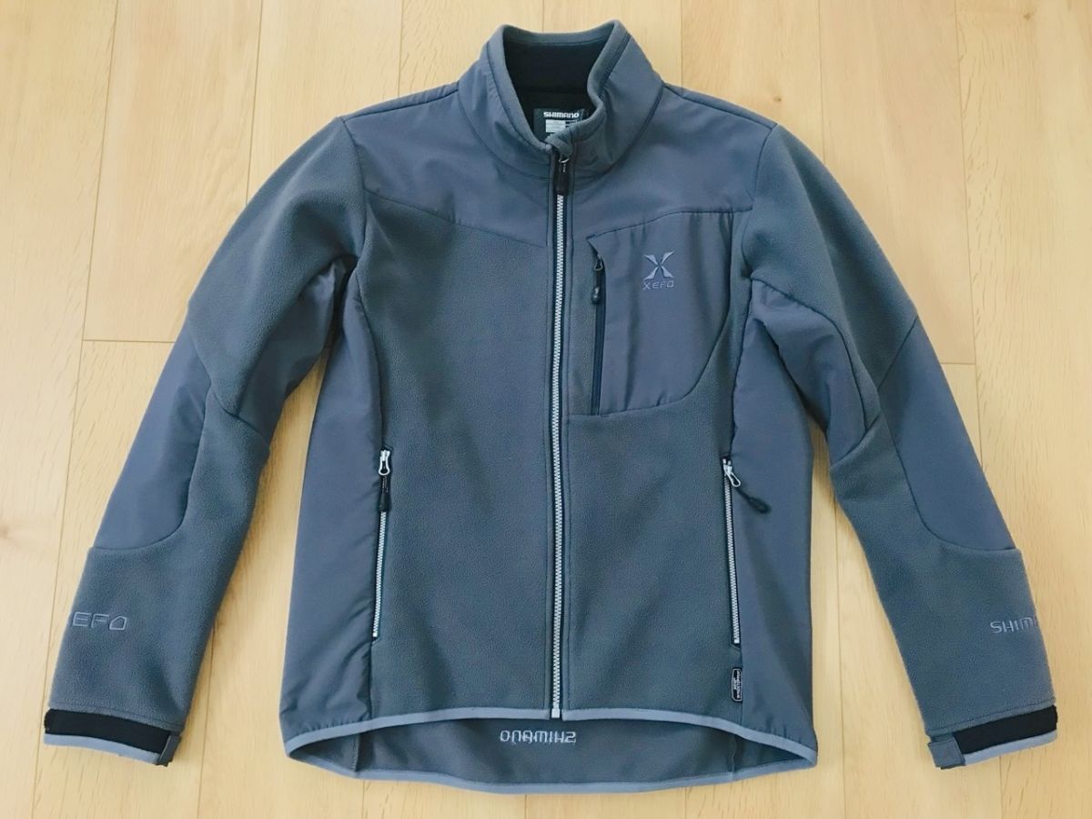 【美品】SHIMANO シマノ*XEFO GORE WINDSTOPPER*防寒フリースジャケット*グレー*ASIA-L拍卖