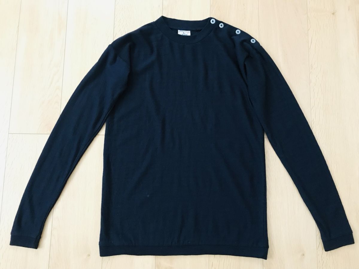 S.N.S.HERNING*クルーネックニット*紺*M*デンマーク製拍卖