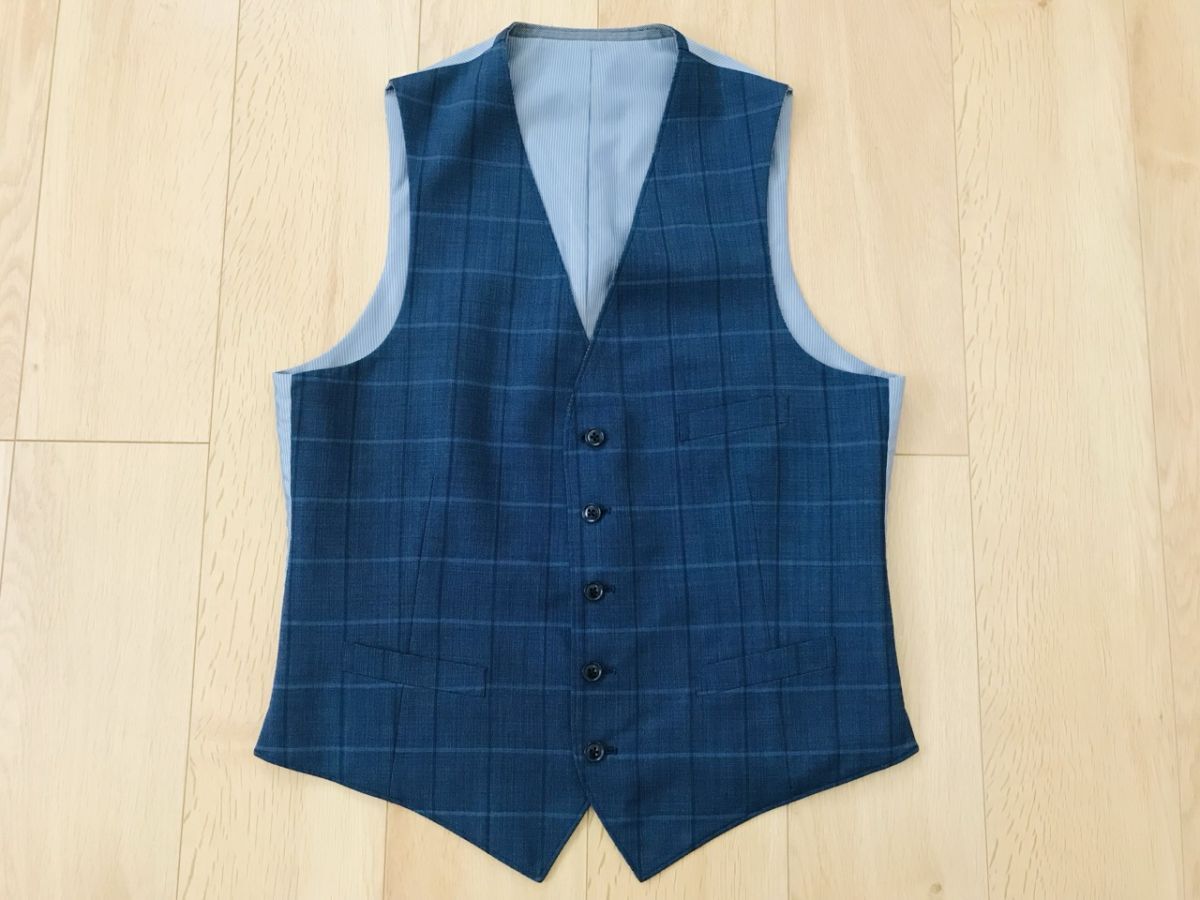 【美品】メンズビギ*リバーシブルベスト*渋ネイビー×グレー*4拍卖