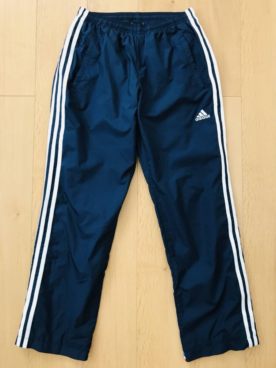 【美品】adidas*裏地付ドライパンツ*ネイビー*JP-S拍卖