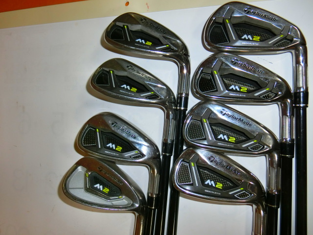 ★テーラーメイドゴルフ M2(2017)アイアンセットTM7-217 R 5-Sw 8本セット・日本仕様・中古★拍卖