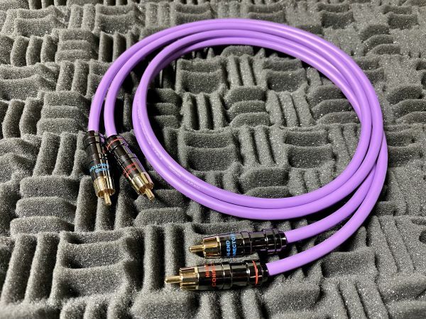 1.5m×2本セット MOGAMI2534 Purple RCAケーブル 1.5mステレオペア スピーカー コンポジット AV モガミ 紫 クラシックプロ CLASSIC PRO 1拍卖