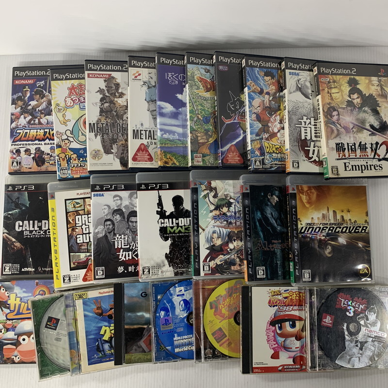 IZU【ジャンク品】レトロソフト まとめ売り(PS、PS2、PS3ソフト)〈023-251101-KK-01-IZU〉拍卖