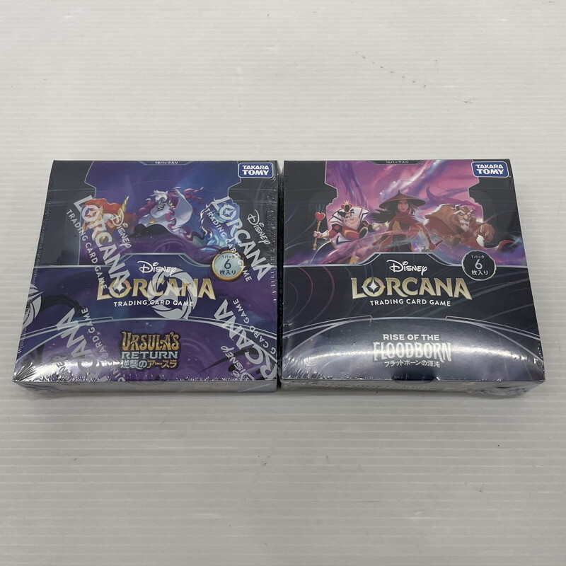 TEI【現状渡し品】ディズニー ロルカナ 逆襲のアースラ フラッドボーンの混沌 未開封 2BOXセット〈080-251102-TS-18-TEI〉拍卖