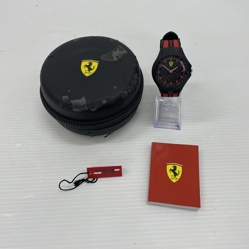TEI【現状渡し品】FERRARI 電池切れ時計 フェラーリ 時計 メンズ〈197-251103-TS-07-TEI〉拍卖