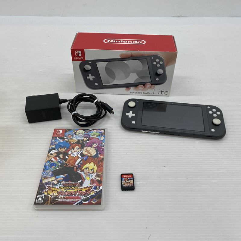 TEI【現状渡し品】NintendoSwitch Lite グレー・ソフトセット 動作未確認 現状お渡し品 遊戯王 RUSHDUEL〈034-251104-TS-03-TEI〉拍卖